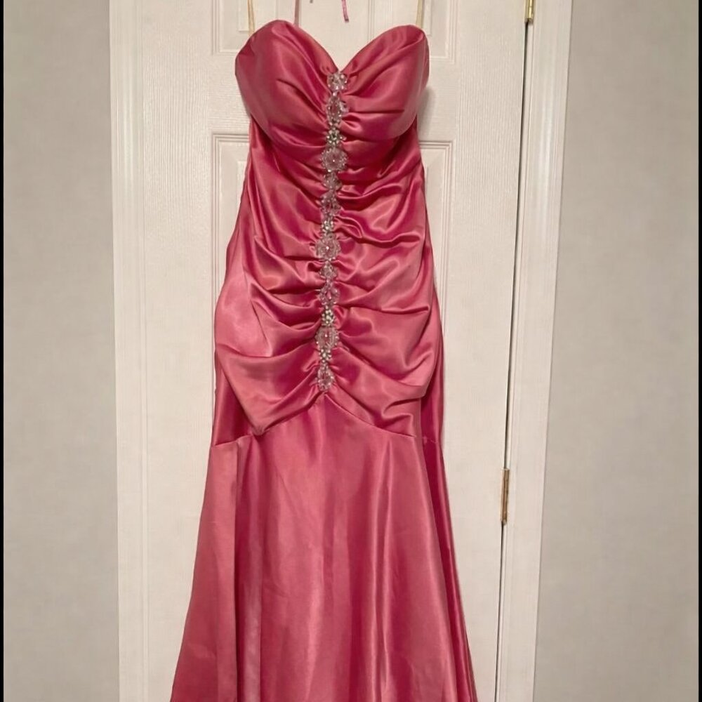 Pink Mermaid Formal Gown
